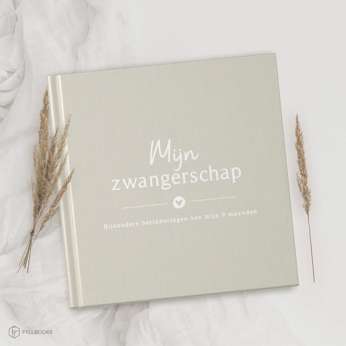 Fyllbooks Mijn zwangerschapsdagboek - Linnen Beige