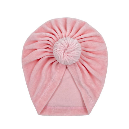 May Mays turban hat Mae velvet pink