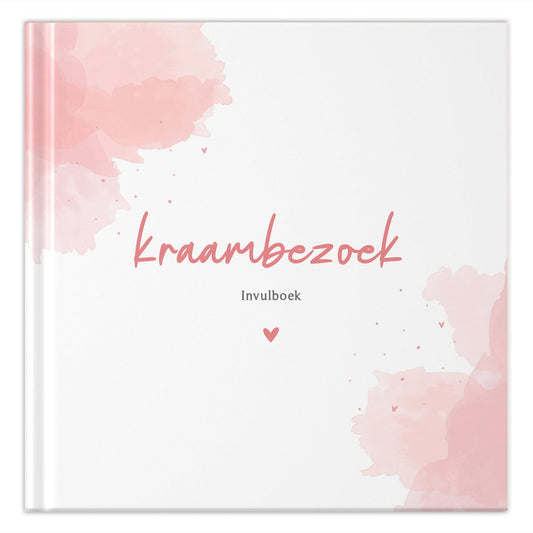 Fyllbooks Kraambezoekboek - Watercolour Roze