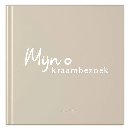 Fyllbooks Kraambezoekboek - Beige