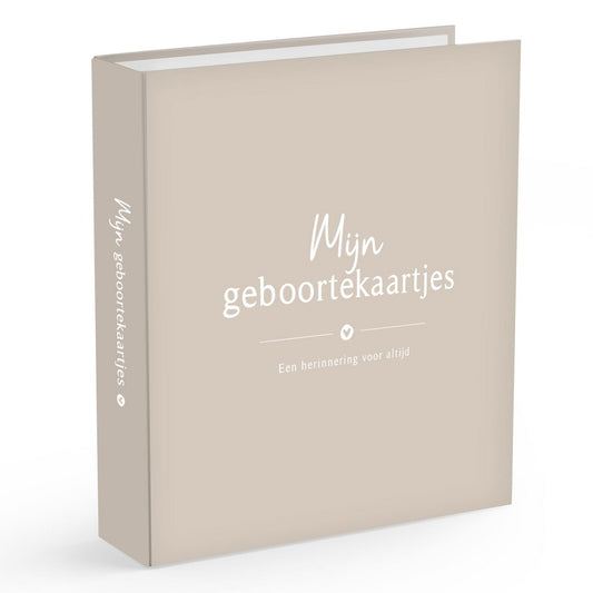 Fyllbooks Bewaarbundel Geboortekaartjes beige A5