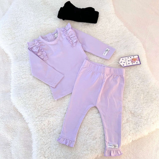 Lola ruffle set lilac