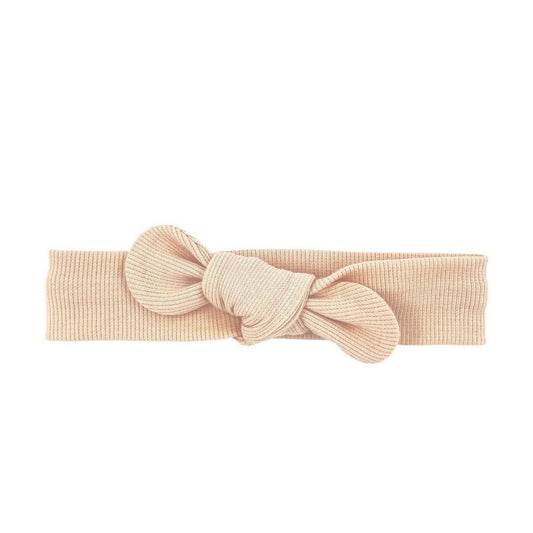 May Mays baby headband Beau knotted rib beige