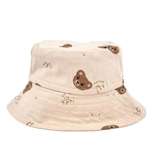 May Mays | Teddy Baby Bucket Hat | Bears Beige | 0-2 years