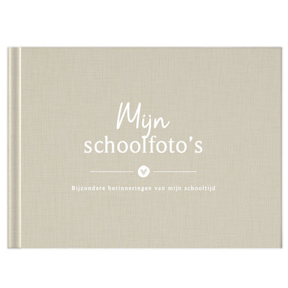 Fyllbooks Mijn schoolfotoboek - Linnen Beige