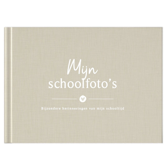 Fyllbooks Mijn schoolfotoboek - Linnen Beige