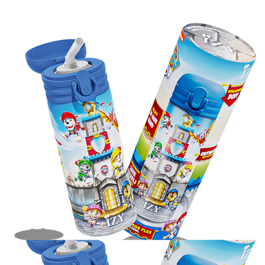 Thermosfles Kids - Paw Patrol - blauw - Stickervel - 350ML