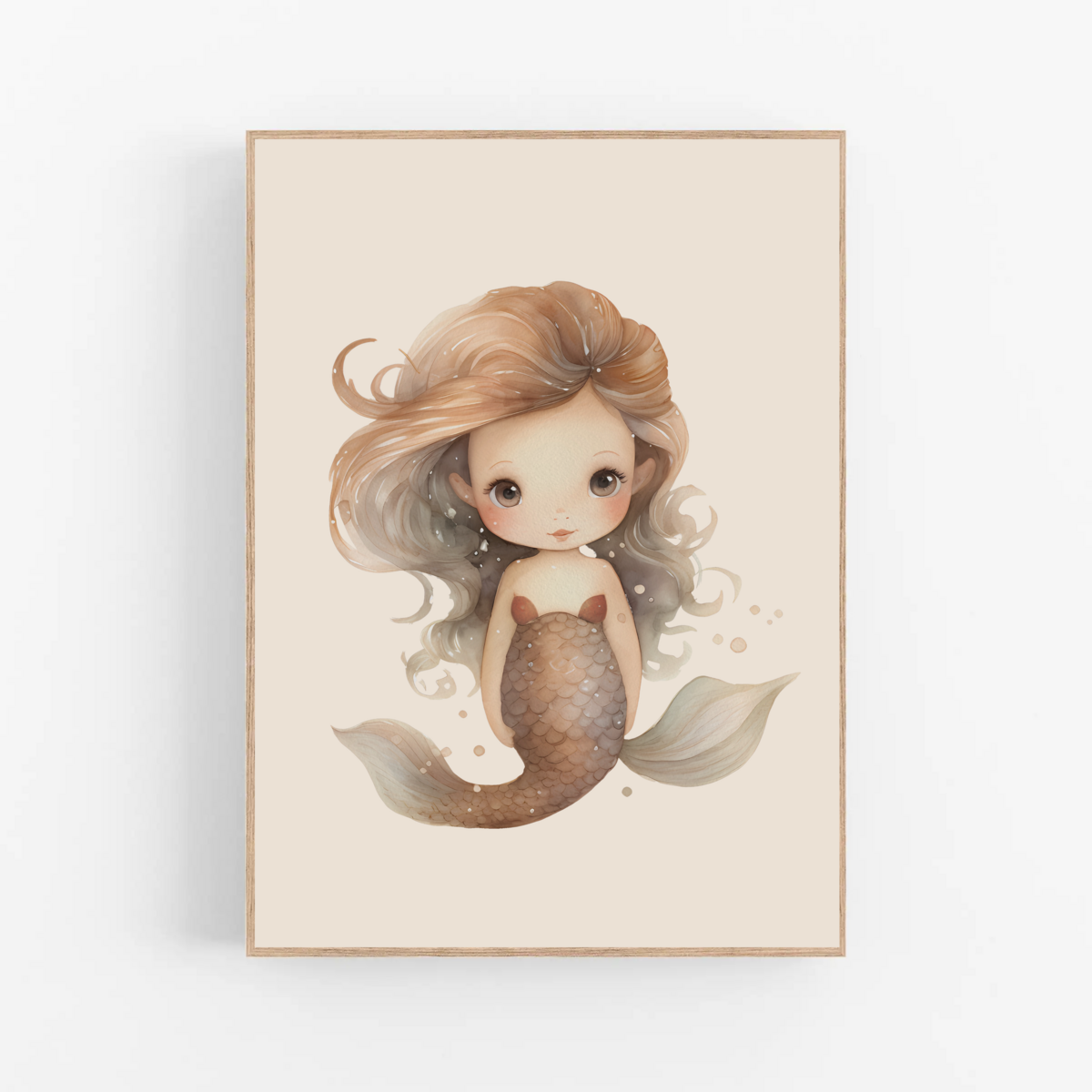 Set of 3 posters | Mermaids - Underwater world - Sea life - Children's room poster - Baby room poster - Wall decoration