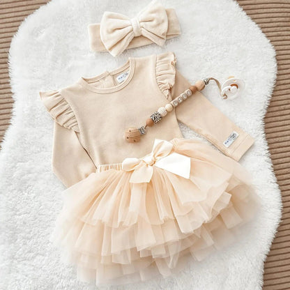 Annabel Hailey set - tutu, romper en hoofdband