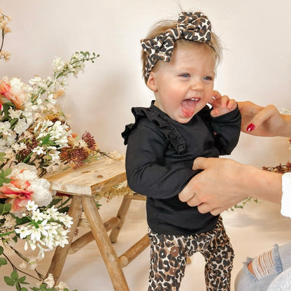 May Mays | Lilly Hair Band | Leopard Bowknot | 0-4 years