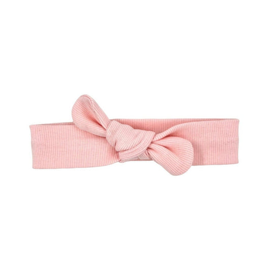 May Mays baby headband Beau knotted rib pink