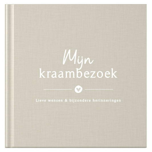 Fyllbooks Mijn kraambezoekboek - Linnen Beige