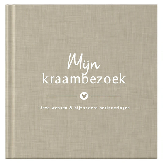 Fyllbooks Mijn kraambezoekboek - Linnen Taupe