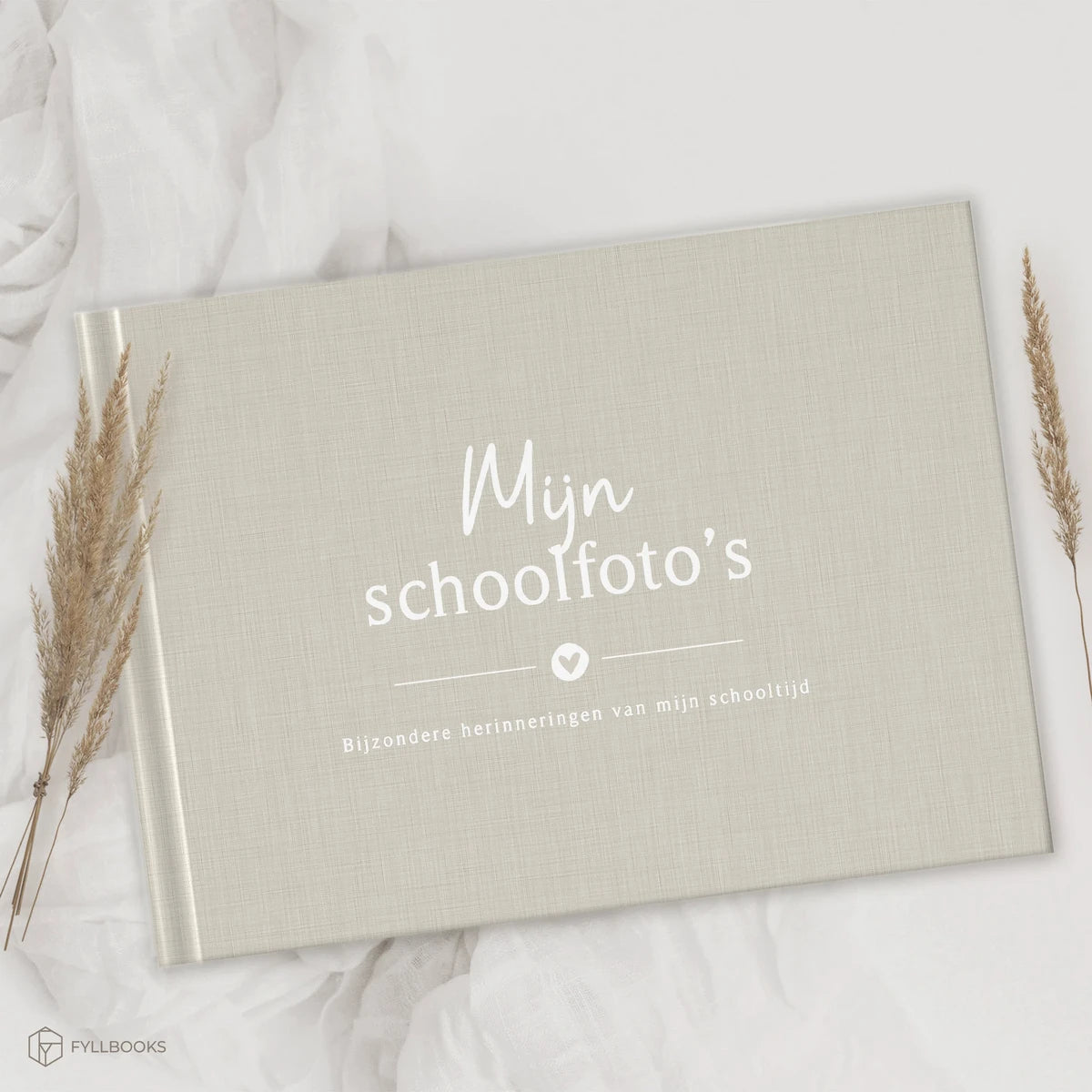 Fyllbooks Mijn schoolfotoboek - Linnen Beige