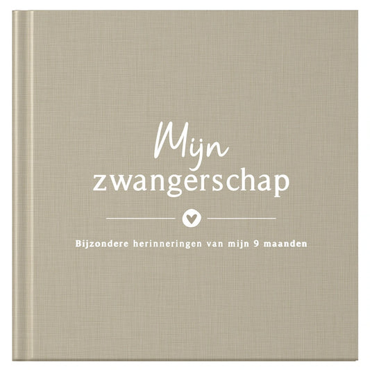 Fyllbooks Mijn zwangerschapsdagboek - Linnen Taupe