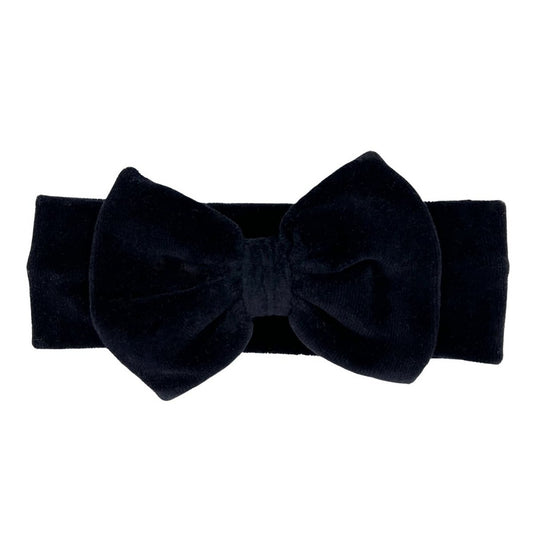 May Mays baby headband Livia velvet bow black